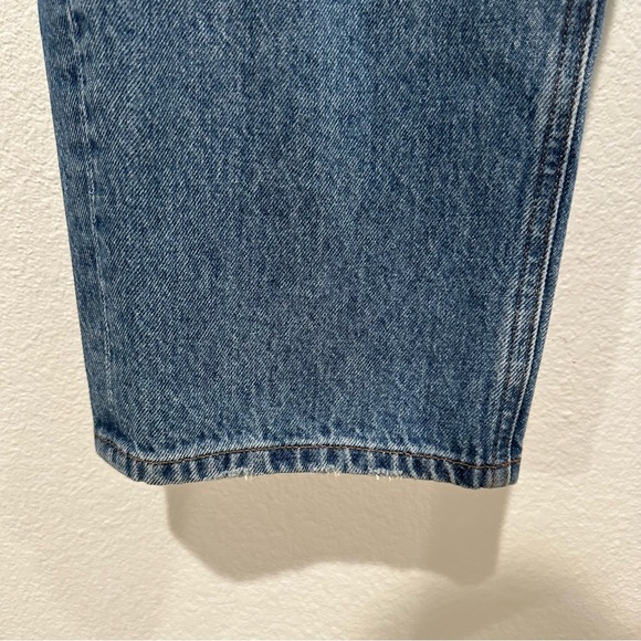 Express High Waisted Original Ripped Cropped Dad Jeans - Picture 6 of 11